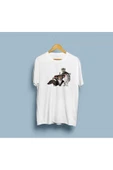 Oversize Madagaskar Kral Juilen / Lemur Kral tasarım unisex T-shirt thumbnail 1