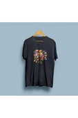 Oversize Çiçekler / Flowers Tasarım unisex T-shirt thumbnail 5
