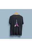Oversize Eyfel Kulesi / Eiffel Tower Tasarım unisex T-shirt thumbnail 7