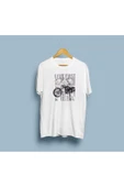 Oversize Hızlı Yaşa Motorsiklet Tasarım unisex T-shirt thumbnail 1
