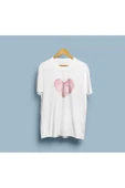 Oversize Pastel Kalp Tasarım Unisex T-shirt thumbnail 4