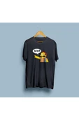 Oversize Karikatür Ha Ha! Tasarım Unisex T-shirt thumbnail 8