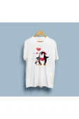 Oversize Kalpli Penguenler Tasarım unisex T-shirt thumbnail 4