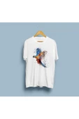 Oversize Parrots/papağan tasarımlı unisex T-shirt thumbnail 4