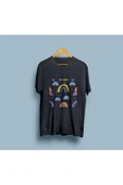 Oversize Premium Renkli Semboller Vektör çizim unisex T-shirt thumbnail 6