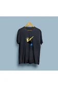 Oversize Johhny Bravo tasarımlı unisex T-shirt thumbnail 6