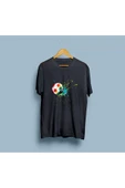 Oversize Futbol Topu Tasarım Unisex T-shirt thumbnail 8