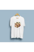 Oversize Kahvaltı / Breakfast Tasarım unisex T-shirt thumbnail 3