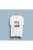 Oversize Rakun Tasarım Unisex T-shirt thumbnail 2