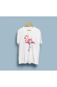 Oversize Flamingo Tasarımı Unisex T-shirt thumbnail 1