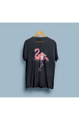 Oversize Flamingo Tasarımı Unisex T-shirt thumbnail 8