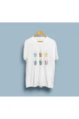 Oversize Rainbow Kahve Tasarım unisex T-shirt thumbnail 6