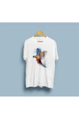 Oversize Parrots/papağan tasarımlı unisex T-shirt thumbnail 3