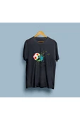 Oversize Futbol Topu Tasarım Unisex T-shirt thumbnail 7
