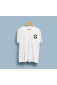 Oversize Brezilya Futbol Klubü Cep logo T-shirt thumbnail 3