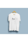 Oversize Love Yazı Baskısı Unisex T-shirt thumbnail 3