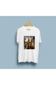 Oversize İsa'nın Vaftizi Tablosu Leonardo Da Vinci Tasarım Unisex T-shirt thumbnail 1