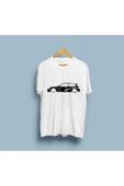 Oversize Honda Civic Araba Tasarım Unisex T-shirt thumbnail 4