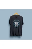Oversize Etnik Desenli Aslan Tasarım Unisex T-shirt thumbnail 8