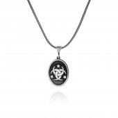 Teşkilatı Mahsusa Mit Gizli Servis Sembolü 60 cm 925 Gümüş Kolye thumbnail 1