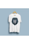 Oversize Etnik Desenli Aslan Tasarım Unisex T-shirt thumbnail 3