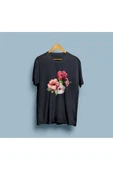 Oversize Hibiscus Flowers Tasarım Unisex T-shirt thumbnail 4