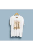 Oversize Leonardo Da Vinci Çiöek ve Diyagram Çizimi Unisex T-shirt thumbnail 4