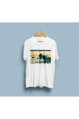 Oversize Sagami Plaj Tasarım Unisex T-shirt thumbnail 4