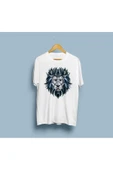 Oversize Etnik Desenli Aslan Tasarım Unisex T-shirt thumbnail 1