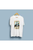 Oversize Mistik Kediler Tarot Kart Baskılı Unisex T-shirt thumbnail 4