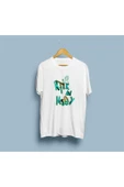 Oversize Rick And Morty Yazı ve Karakterler Tasarım Unisex T-shirt thumbnail 1
