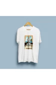 Oversize Mistik Kediler Tarot Kart Baskılı Unisex T-shirt thumbnail 1
