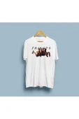 Oversize Friends Logolu ve Karakter Baskılı Unisex T-shirt thumbnail 1