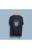 Oversize Etnik Desenli Aslan Tasarım Unisex T-shirt thumbnail 6