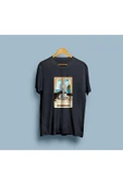 Oversize Mistik Kediler Tarot Kart Baskılı Unisex T-shirt thumbnail 6