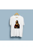 Oversize Mona Lisa Supreme Tasarım Unisex T-shirt thumbnail 2