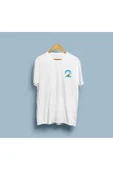 Oversize Yelkenli Cep Logo Baskılı Unisex T-shirt thumbnail 4