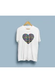 Oversize Confetti Heart Tasarım Unisex T-shirt thumbnail 4