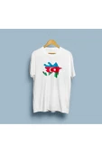 Oversize Azerbaycan Haritası Unisex T-Shirt thumbnail 2