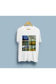Oversize Van Gogh Eserler Tablolar Baskılı Unisex T-shirt thumbnail 3