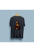 Oversize Mona Lisa Supreme Tasarım Unisex T-shirt thumbnail 6