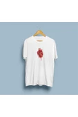 Oversize Kalp Anatomisi Tasarım Unisex T-shirt thumbnail 1