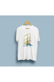 Oversize Yelkenli Tekne Tasarım Unisex T-shirt thumbnail 4