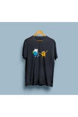 Oversize Adventure Time Finn ve Jake Tasarım Unisex T-Shirt thumbnail 7
