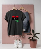 Oversize Flag of Libya Tripoli Tasarımlı Unisex T-Shirt thumbnail 12