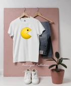 Oversize yellow Pacman Tasarımlı Unisex T-Shirt thumbnail 2