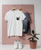 Oversize ev temizliği zamanıCep Tasarımlı Unisex T-Shirt - 1