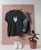Oversize Yaratıcı Kurt İllüstrasyonu Tasarımlı Unisex T-Shirt thumbnail 6