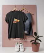 Oversize Vintage Style Toy Train Illustration Tasarımlı Unisex T-Shirt thumbnail 2