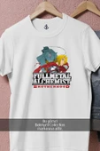 Oversize Fullmetal Alchemist Alphonse Elric Alchemy  Tasarımlı Unisex T-Shirt thumbnail 2
